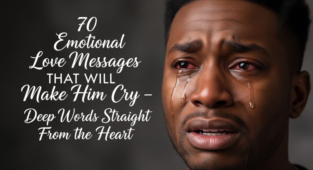 70 Emotional Love Messages That Will Make Him Cry – Deep Words Straight From the Heart