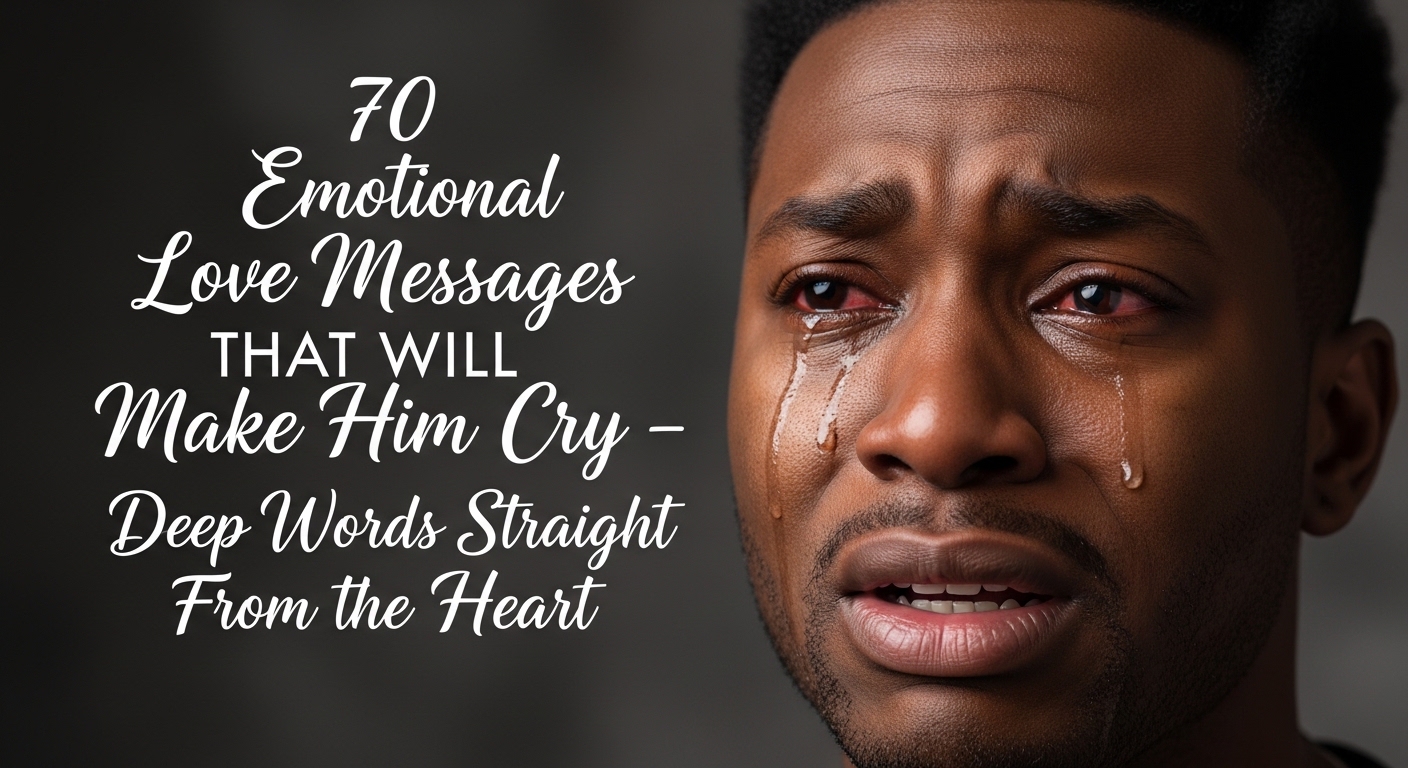 70 Emotional Love Messages That Will Make Him Cry – Deep Words Straight From the Heart